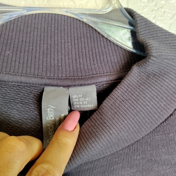 NWT Sweaty Betty One and Done Sweat Dress Gray Oversized Mock Neck sz 8-10 - Picture 6 of 11